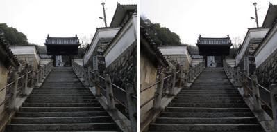 広島竹原西方寺 平行法3Dステレオ立体写真