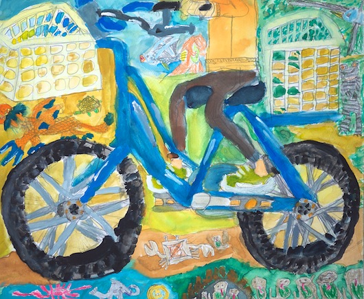 自転車の絵６