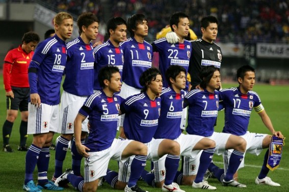 日本代表集合写真ｖｓJリーグ選抜チャリティーマッチ