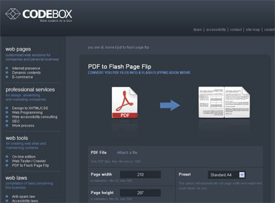 PDF to Flash Page Flip converter