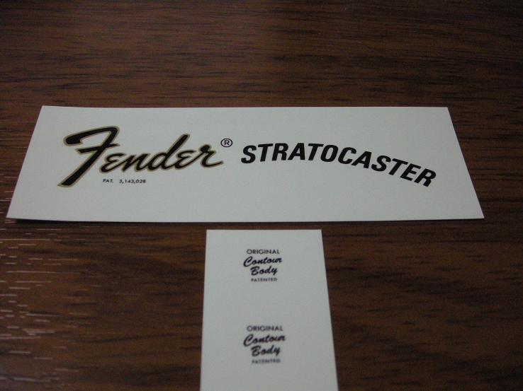 66-68 Fender STRATOCASTER 補修用デカール