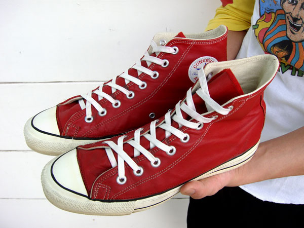 NUT'S WAREHOUSE BLOG 80's CONVERSE ALL STAR "HEAVY RED LEATHER" 10 HI