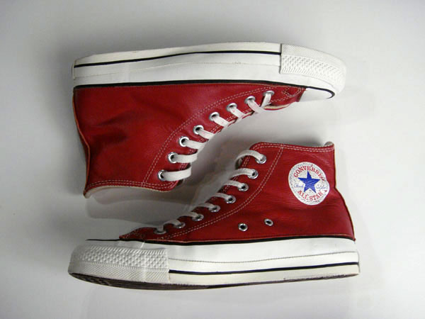 NUT'S WAREHOUSE BLOG 80's CONVERSE ALL STAR "HEAVY RED LEATHER" 7h HI