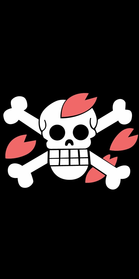 海賊旗 チョッパー ヒルルク ワンピース携帯待ち受け海賊王