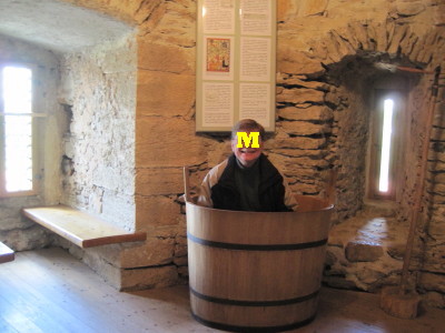中世のお城には珍しいお風呂場