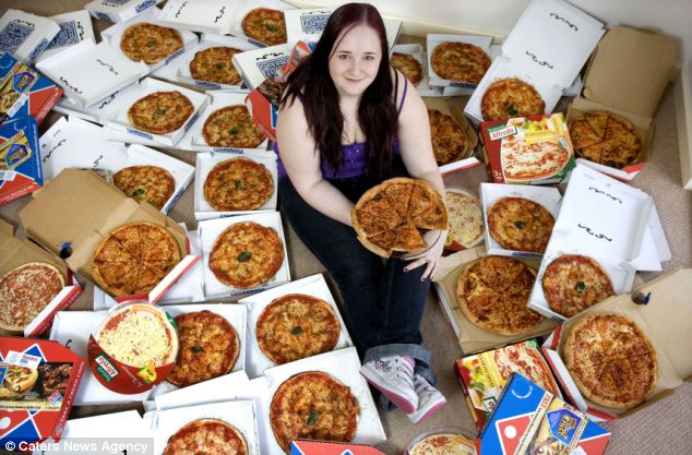 8年間ピザしか食べてない１９歳の女性