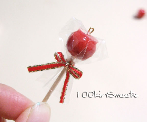 りんご飴の作り方 - 100円グッズ活用スイーツデコ