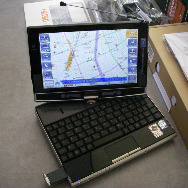 タッチパネル＆GPS＆ワンセグ内蔵の 万能型UMPC 工人舎 SK3KX06GA
