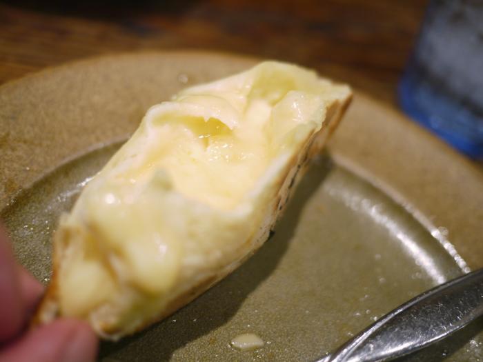 アツアツのチーズ